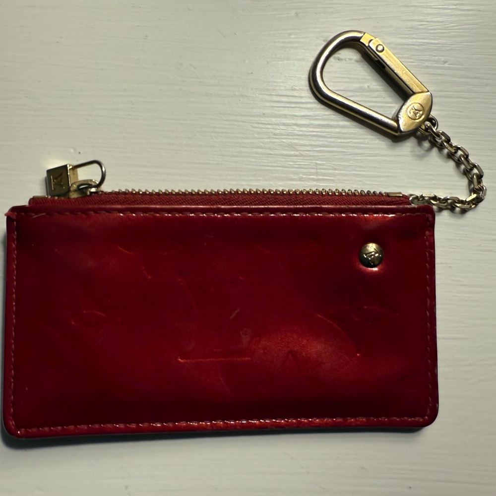 Louis Vuitton red key pouch